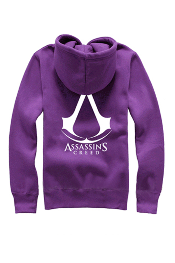 Game Costume Assassin's Creed Fleeces Purple Hoodie - Click Image to Close